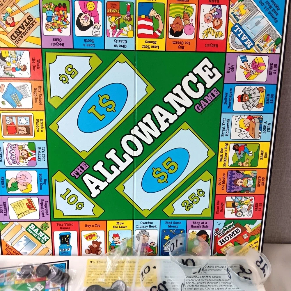 Lakeshore The Allowance Game Money Skills Educational Kids Children's Board Game
